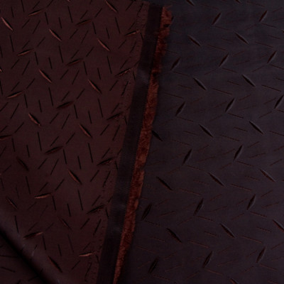 Ткань подкладочная Поливискоза Twill, 90гр/м2, 52пэ/48вкс, 146см, коричневый Жаккард зернышко/S917,2