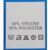 С502ПБ 50%Viscose 50%Polyester - составник - белый 40С (уп 200 шт.)0