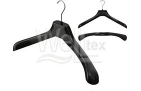 вешалка костюм 510*55мм без перекл. цв черный (уп 80шт) v51 купить по цене 39.7 руб - в интернет-магазине Веллтекс | Екатеринбург
